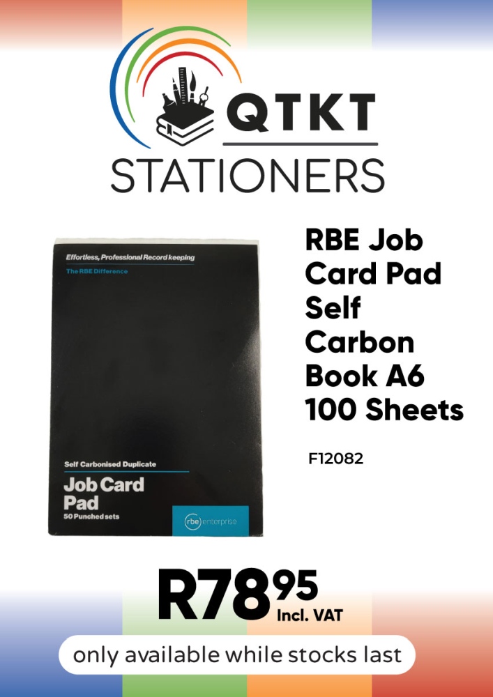 QTKT-Products_Bulk-Mailers_850px-width_RBE-Job-Card-Pad-Self-Carbon-Book-A6-100-Sheets